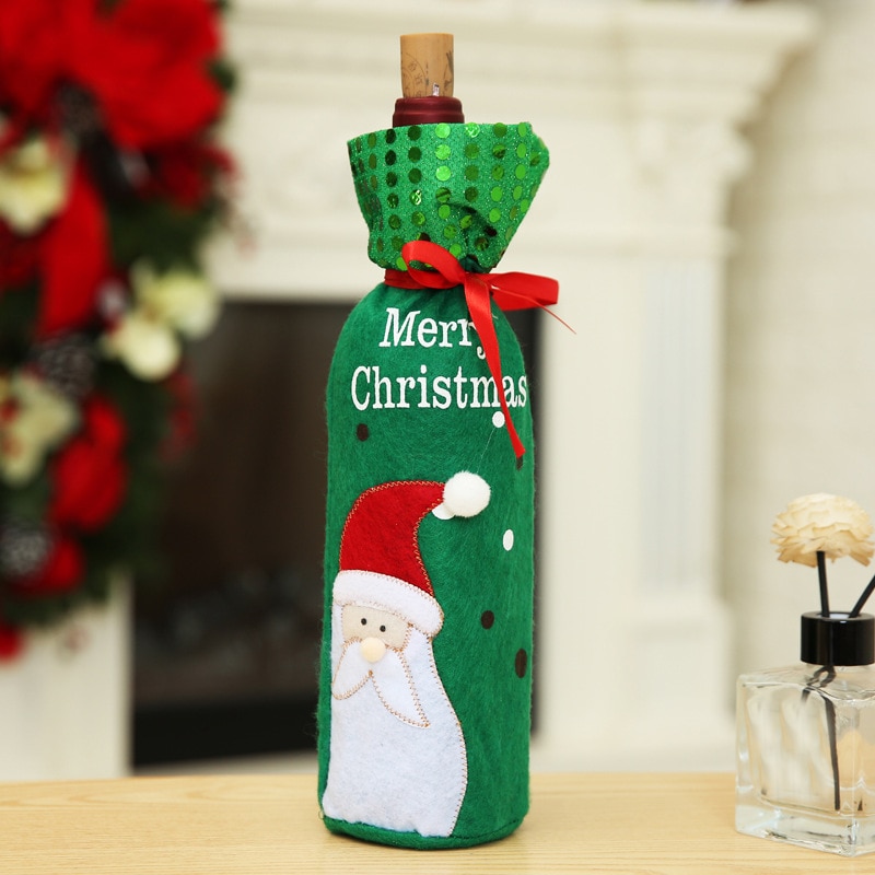 Wine Christmas Bottle Cover