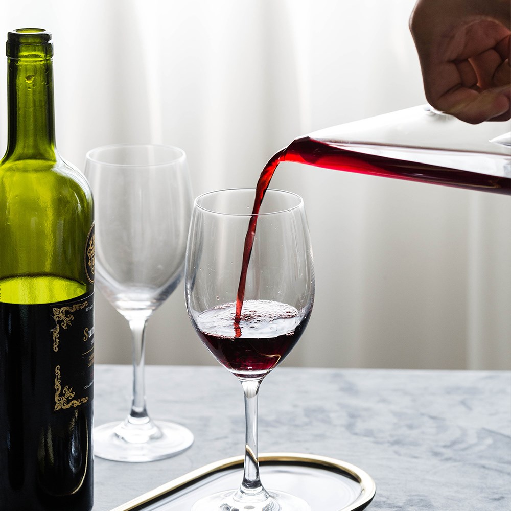 Wine Decanter Elegant Glass Pourer Wine Decanter Elegant Glass Pourer