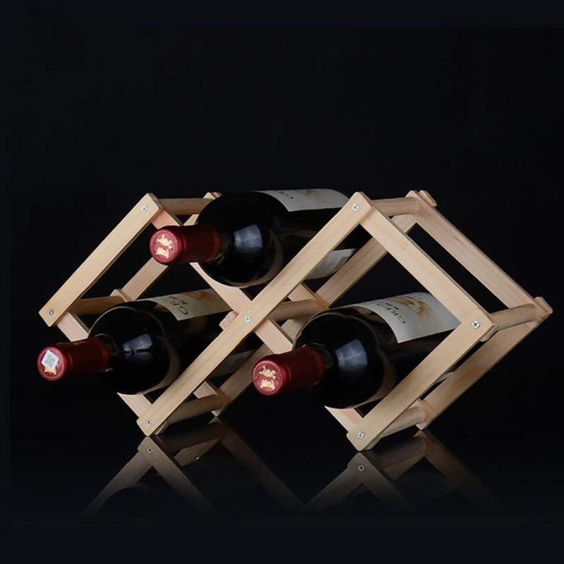 Wine Display Rack Foldable Organizer