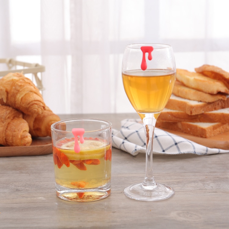 Wine Glass Markers Water Drop Design (6pcs) Wine Glass Markers Water Drop Design (6pcs)