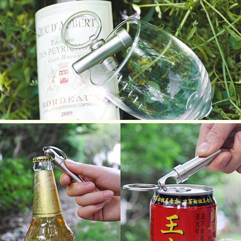 Wine Opener Keychain 3 in 1 Tool