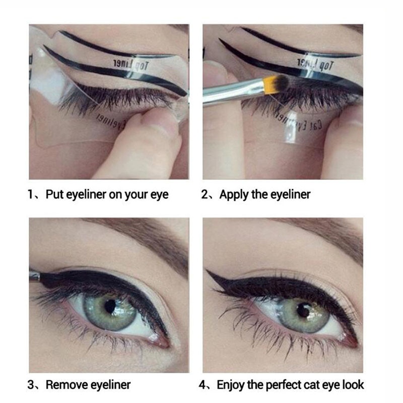 Winged Eyeliner Stencils Eye Makeup Guide (2 pcs) Winged Eyeliner Stencils Eye Makeup Guide (2 pcs)