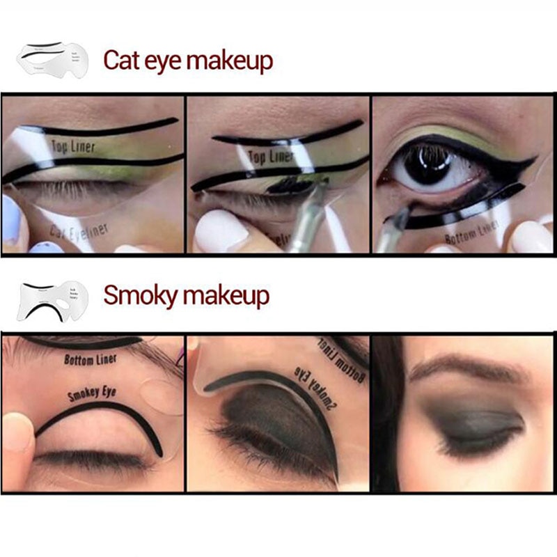 Winged Eyeliner Stencils Eye Makeup Guide (2 pcs) Winged Eyeliner Stencils Eye Makeup Guide (2 pcs)
