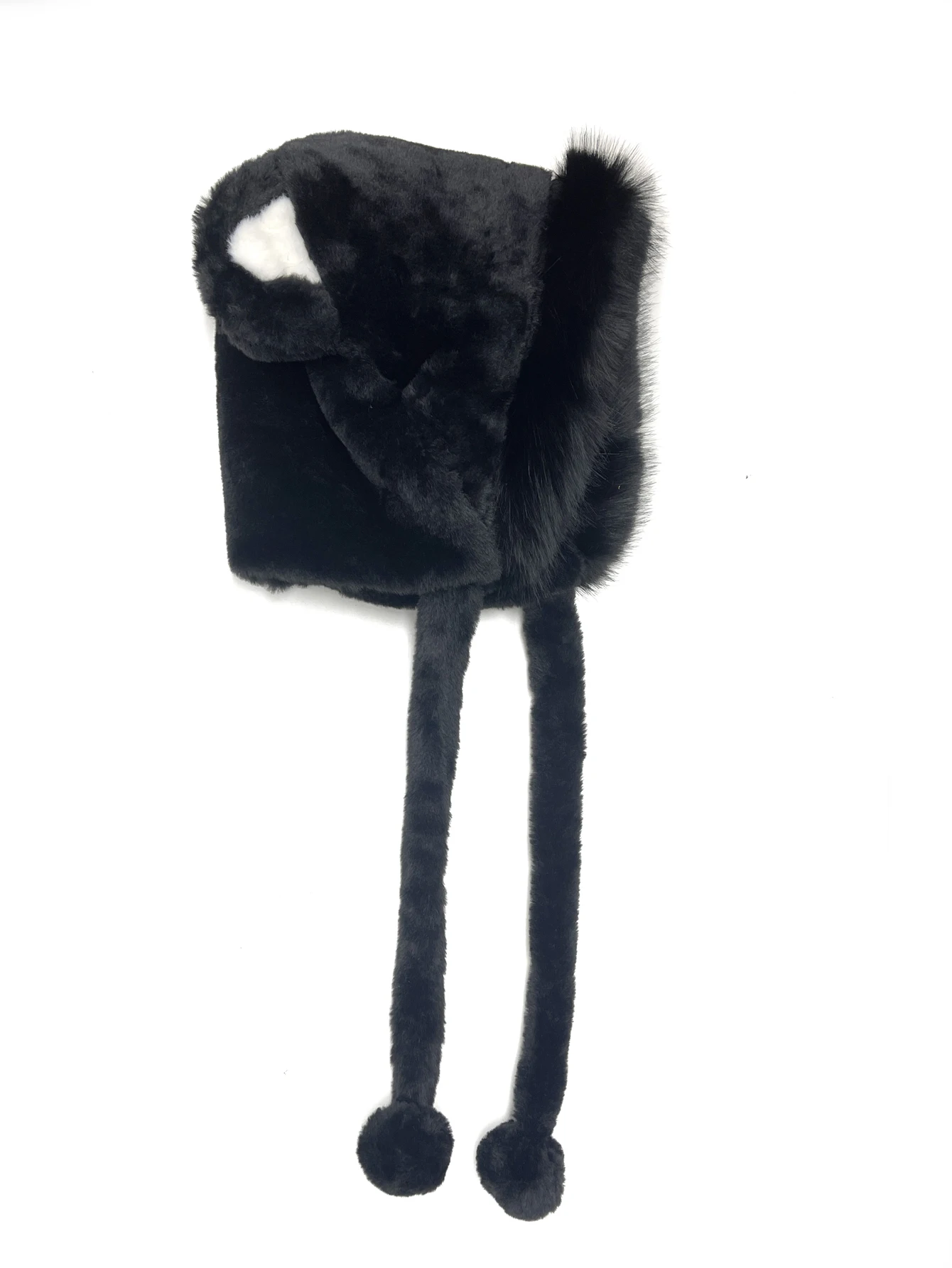 Winter Cute Bear Ear Warm Hat Women Plush Beanie Hat Girls Windproof Cap Winter Cute Bear Ear Warm Hat Women Plush Beanie Hat Girls Windproof Cap