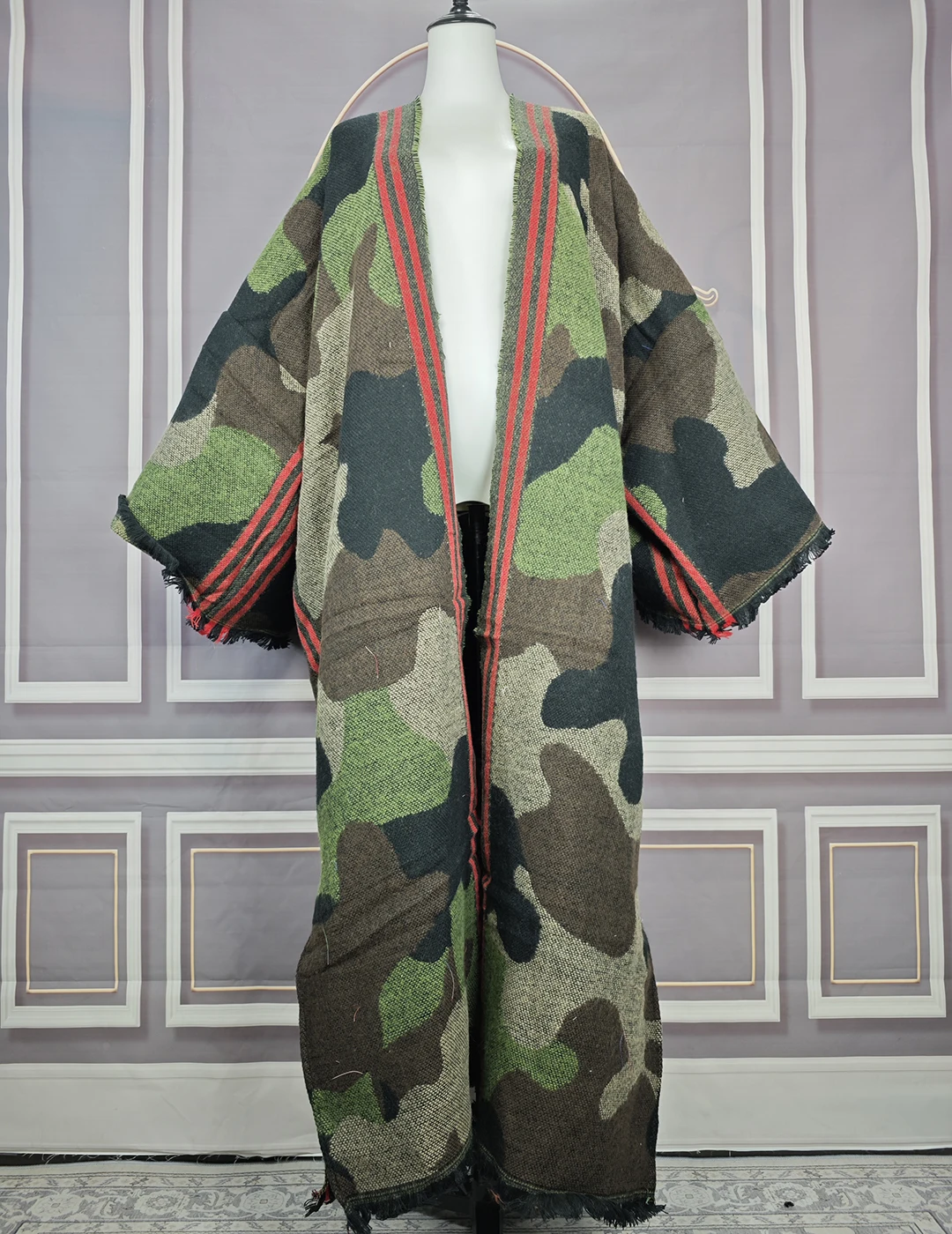 Winter Fashion Camouflage Printed Open Front Long Cardigan African Female Holiday Party Fall Full Length Kimonos Outlet Winter Fashion Camouflage Printed Open Front Long Cardigan African Female Holiday Party Fall Full Length Kimonos Outlet