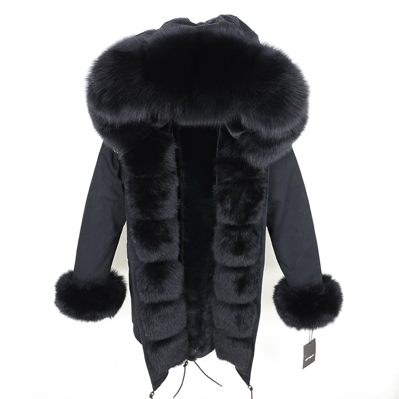 Winter Fur Coat Ladies Parka With Hood Winter Fur Coat Ladies Parka With Hood