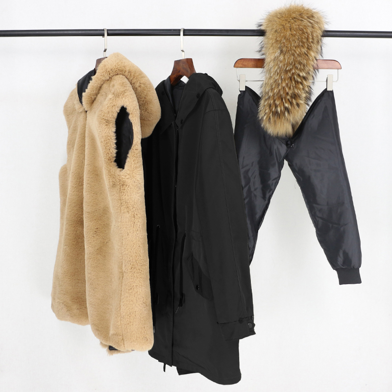 Winter Fur Coat Ladies Parka With Hood Winter Fur Coat Ladies Parka With Hood