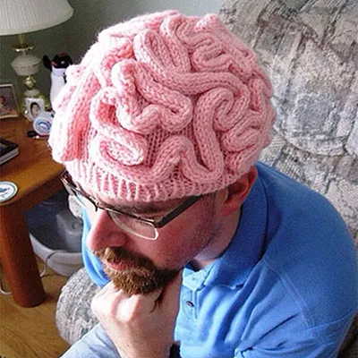 Winter Hat Cool Cerebrum Beanie Hand Knitted Personality Brain Crochet Hat Cap Winter Hat Cool Cerebrum Beanie Hand Knitted Personality Brain Crochet Hat Cap