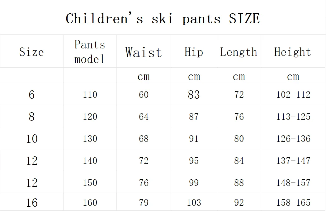 Winter Ski Children's Ski coat and pants 2pieces set Warm Waterproof Boys Girls Outdoor Skiing Snowboarding Winter Ski