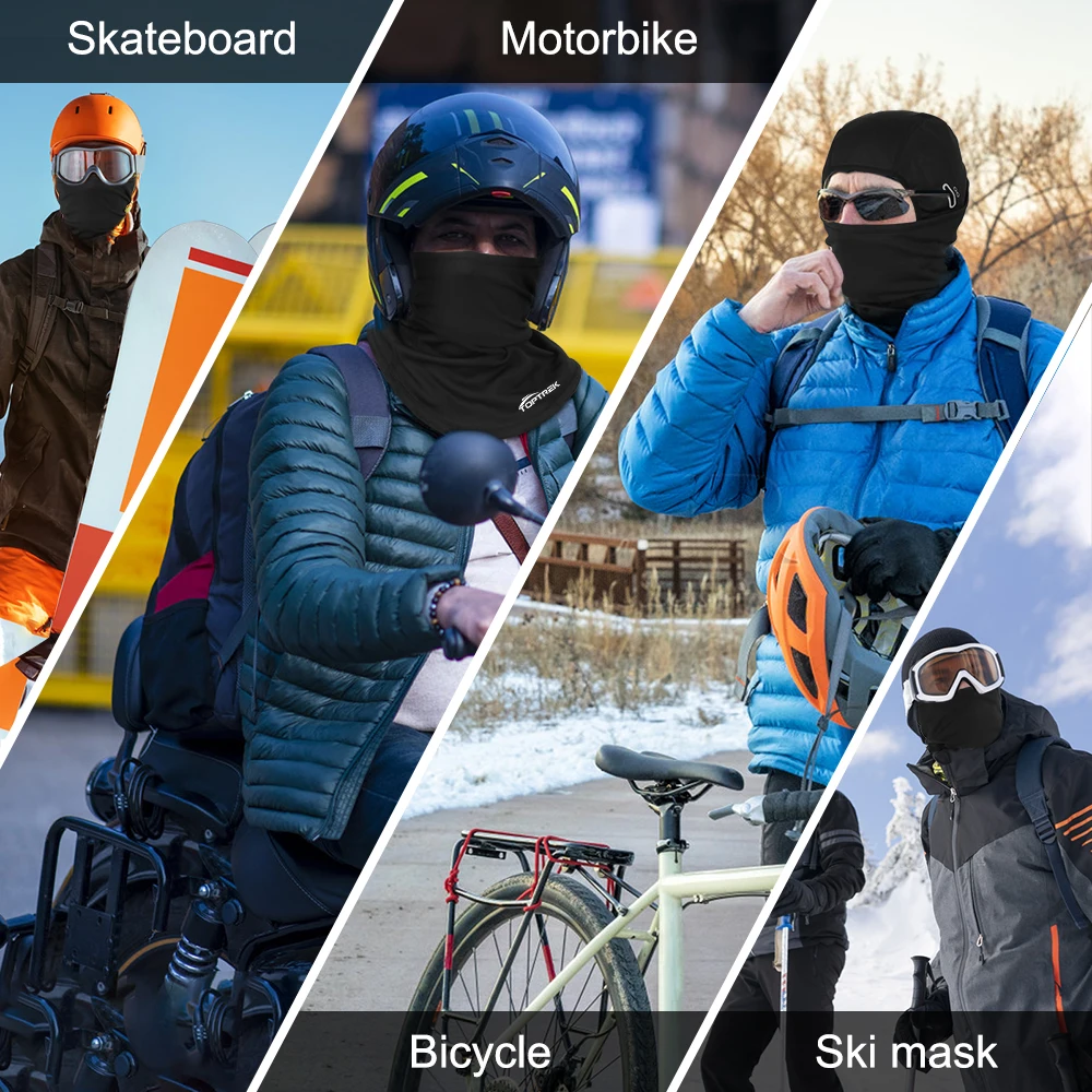Winter Warm Balaclava Hat Double Layer Breathable Cycling Cap Outdoor Sport Full Face Cover Scarf Motorcycle Bike Winter Warm Balaclava Hat Double Layer Breathable Cycling Cap Outdoor Sport Full Face Cover Scarf Motorcycle Bike