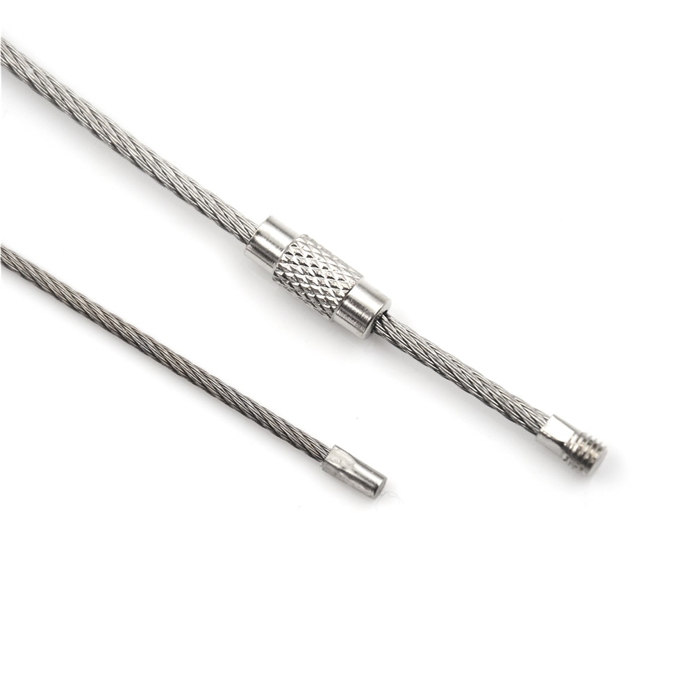 Wire Cable Stainless Steel Keyring