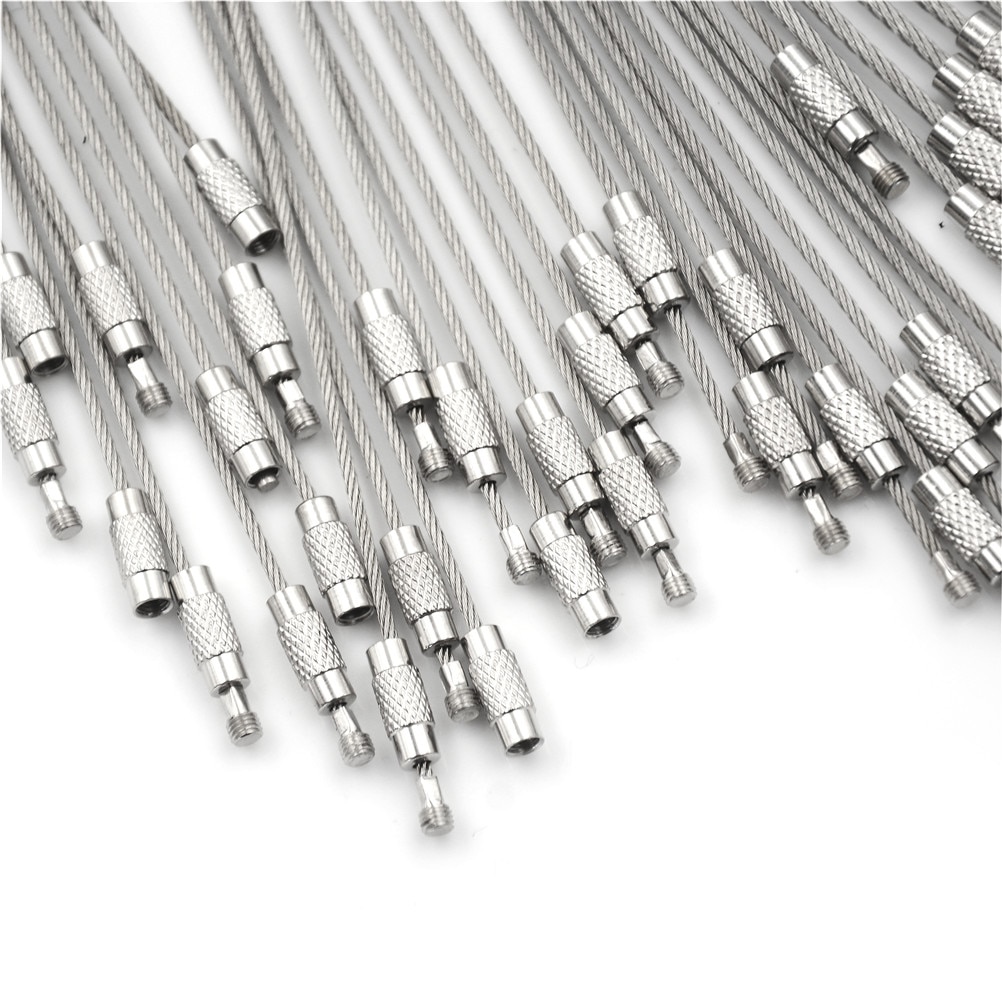 Wire Cable Stainless Steel Keyring