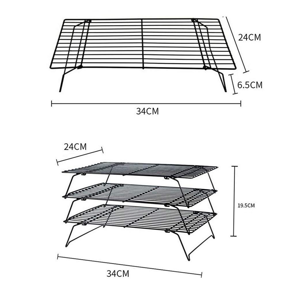 Wire Cooling Rack 1/2/3 Tier Wire Cooling Rack 1/2/3 Tier