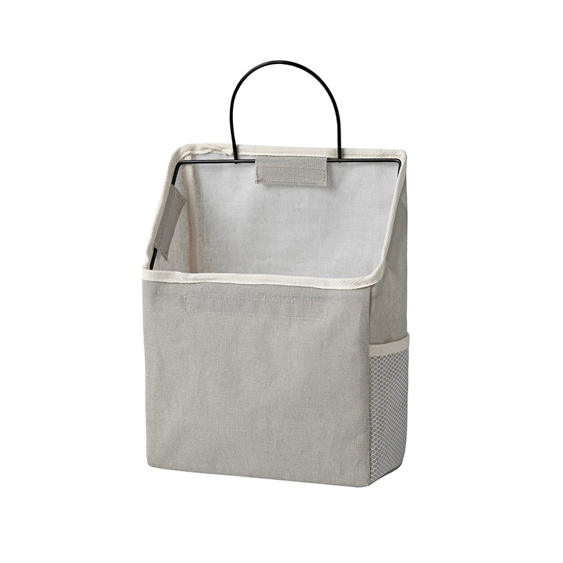 Wire Framed Linen Magazine Holder