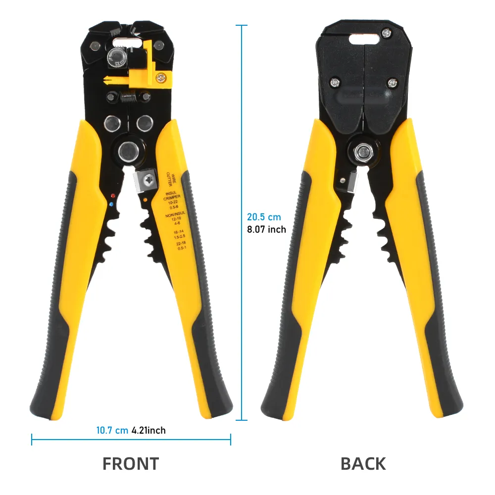 Wire Stripper And Crimper Cable Cutter Adjustable Automatic Multifunctional Stripping Crimping Pliers Terminal Hand Tool Wire Stripper And Crimper Cable Cutter Adjustable Automatic Multifunctional Stripping Crimping Pliers Terminal Hand Tool