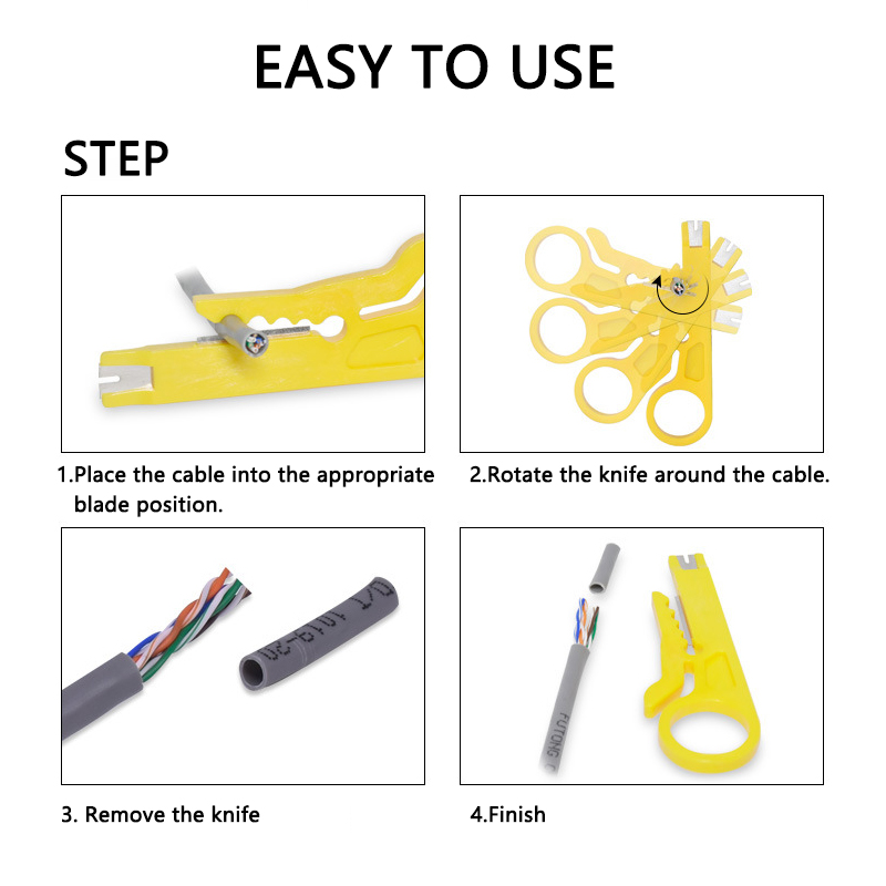 Wire Stripper Knife Crimper Pliers Crimping Tool Cable Stripping Wire Cutter Multi Tools Cut Line Multifunctional Hand