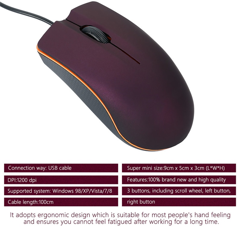 Wired Computer Mouse Optical Device Wired Computer Mouse Optical Device