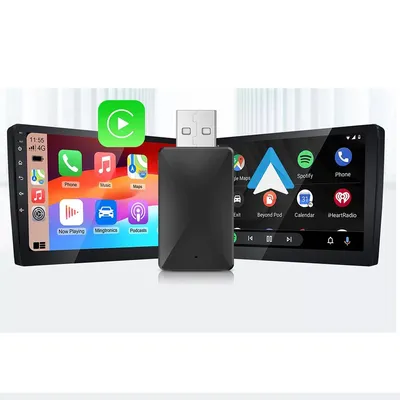 Wired to Wireless Carplay and Android Auto AI Box 2 in 1 Mini Adapter Plug And Play Dongle Fast Connect Compatible with Wired to Wireless Carplay and Android Auto AI Box 2 in 1 Mini Adapter Plug And Play Dongle Fast Connect Compatible with