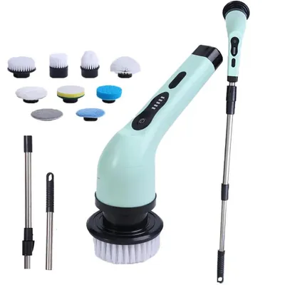 Wireless 9-in-1 Electric Cleaning Brush Electric Spin Cleaning Scrubber Electric Cleaning Tools Parlour Kitchen