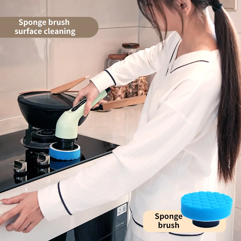 Wireless 9-in-1 Electric Cleaning Brush Electric Spin Cleaning Scrubber Electric Cleaning Tools Parlour Kitchen
