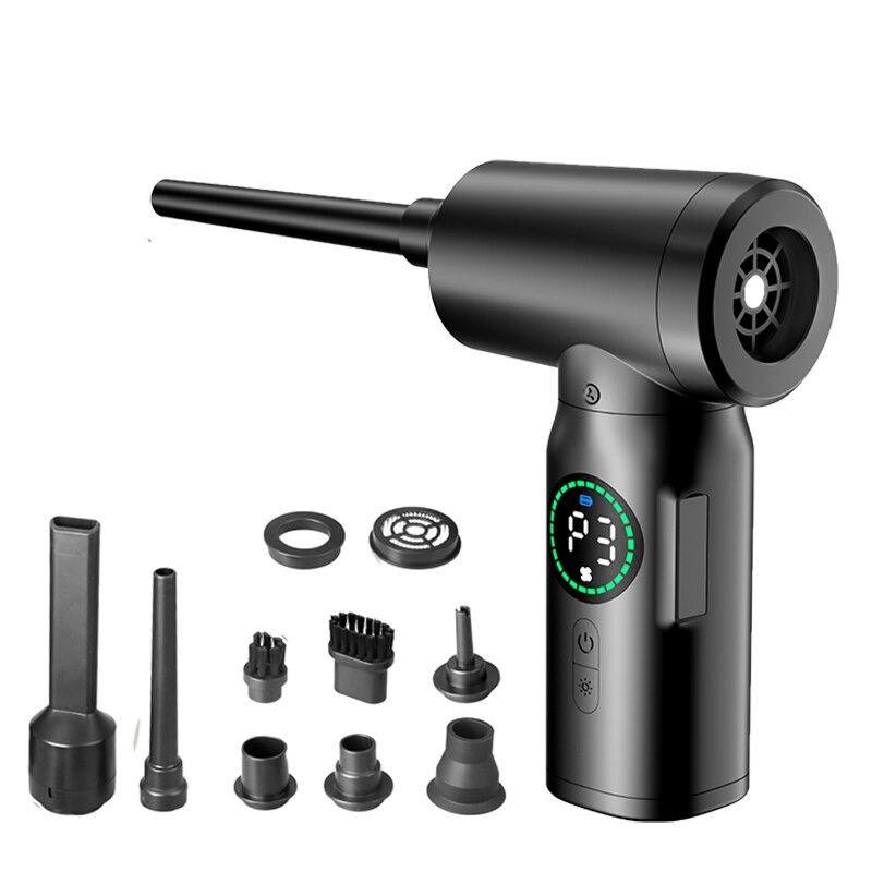 Wireless Air Duster Portable Dust Blower Handheld Dust Collector Rechargeable Large Capacity For PC Laptop Car Clean Wireless Air Duster Portable Dust Blower Handheld Dust Collector Rechargeable Large Capacity For PC Laptop Car Clean