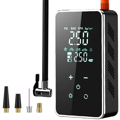 Wireless Air Pump 150psi Touch Screen Portable Electric Tire Inflator For Car Bicycle Motorcycle Mini Air Compressor