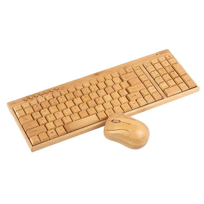 Wireless Bamboo Keyboard and Mouse Wireless Bamboo Keyboard and Mouse
