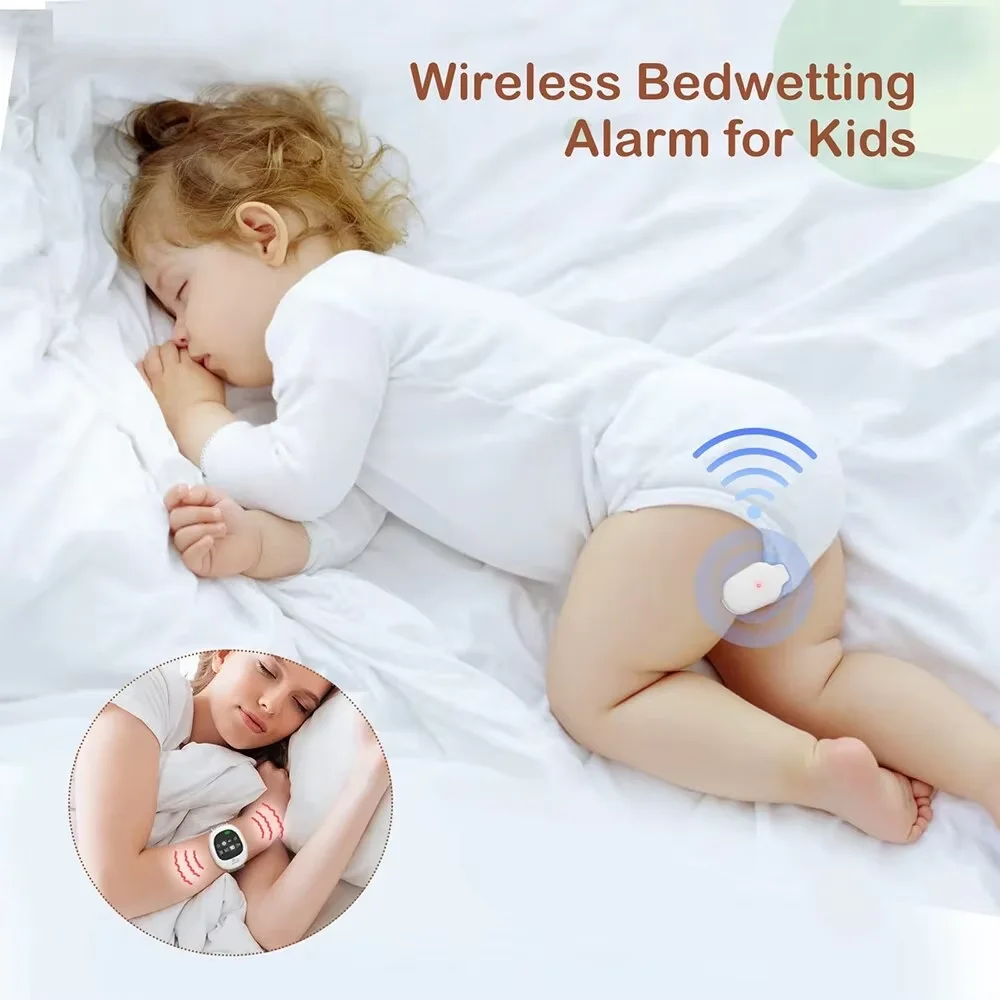 Wireless Bedwetting Alarm Adults Elder Potty Training Sensor Enuresis Bedwetting Alarm with Wristband for Kids Elder Wireless Bedwetting Alarm Adults Elder Potty Training Sensor Enuresis Bedwetting Alarm with Wristband for Kids Elder