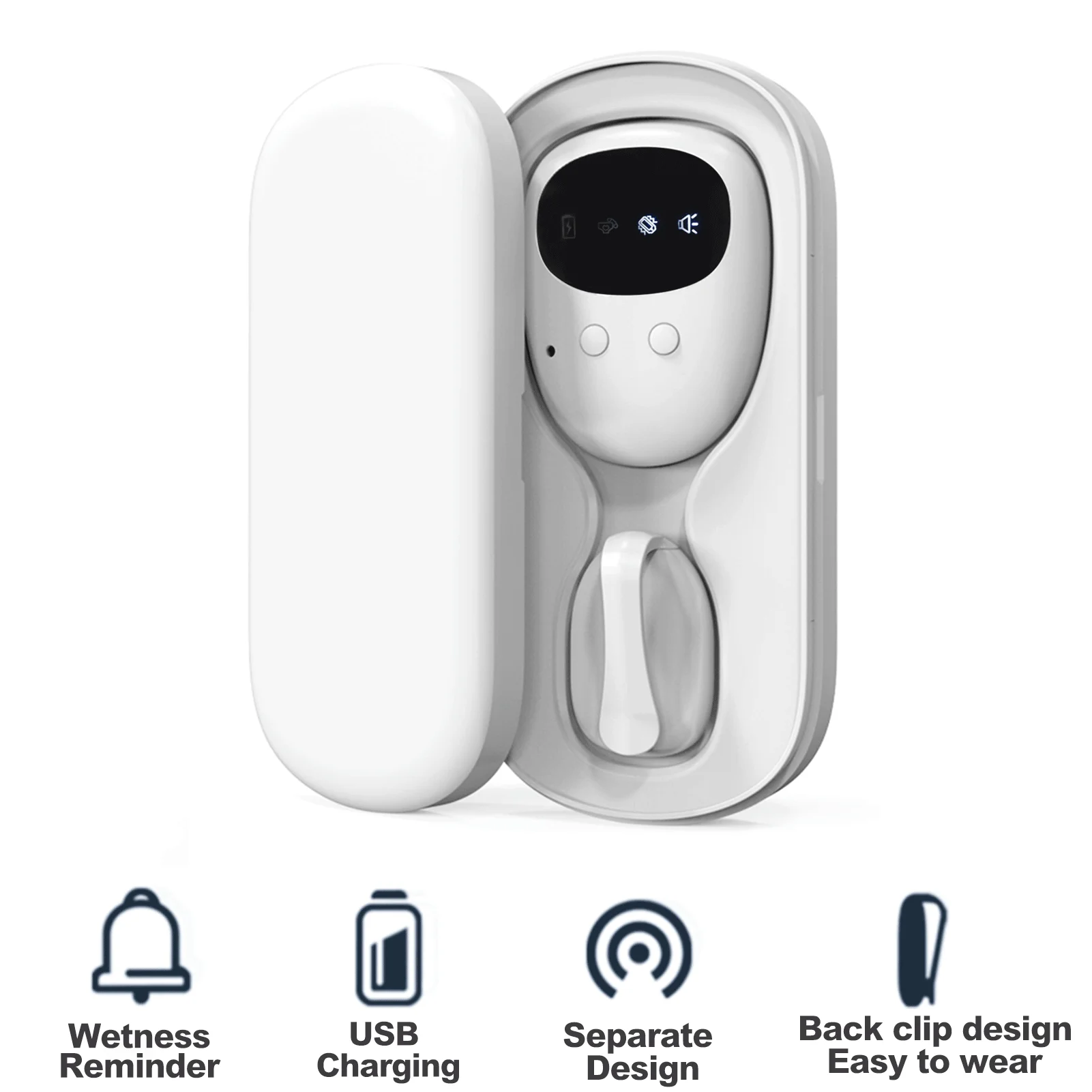 Wireless Bedwetting Alarm Pee Alarm with Receiver for Boys Grils Kids Potty Training Elder Care 10-20M Range Vibration Wireless Bedwetting Alarm Pee Alarm with Receiver for Boys Grils Kids Potty Training Elder Care 10-20M Range Vibration