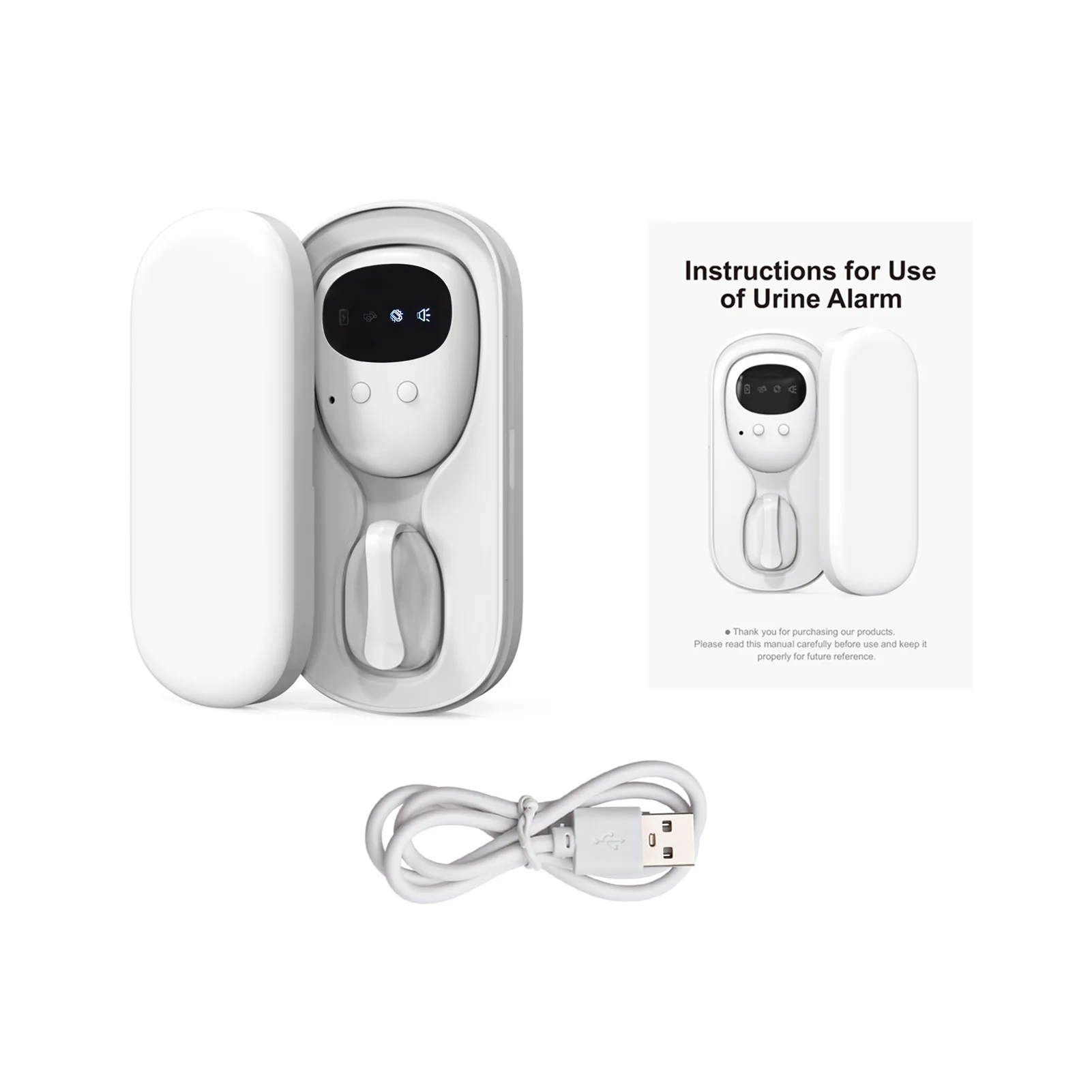 Wireless Bedwetting Alarm Pee Alarm with Receiver for Boys Grils Kids Potty Training Elder Care 10-20M Range Vibration Wireless Bedwetting Alarm Pee Alarm with Receiver for Boys Grils Kids Potty Training Elder Care 10-20M Range Vibration
