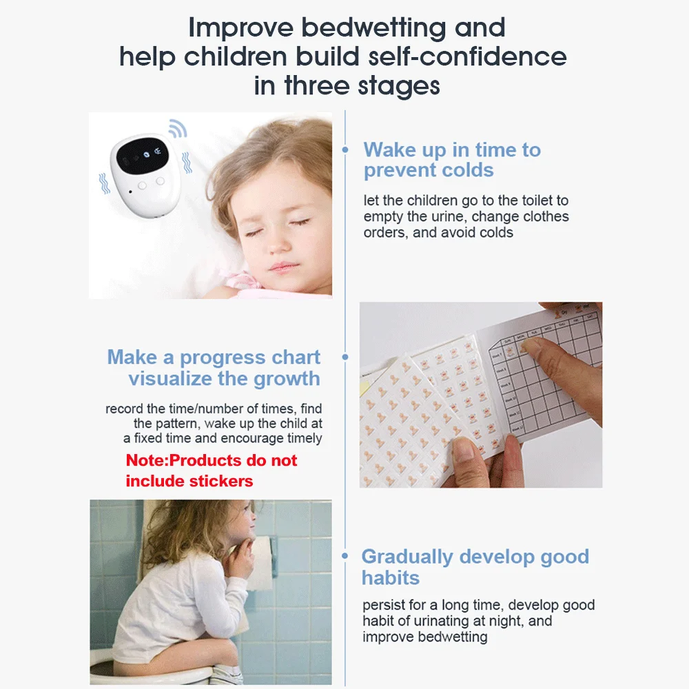 Wireless Bedwetting Alarm Pee Alarm with Receiver for Boys Grils Kids Potty Training Elder Care 10-20M Range Vibration Wireless Bedwetting Alarm Pee Alarm with Receiver for Boys Grils Kids Potty Training Elder Care 10-20M Range Vibration
