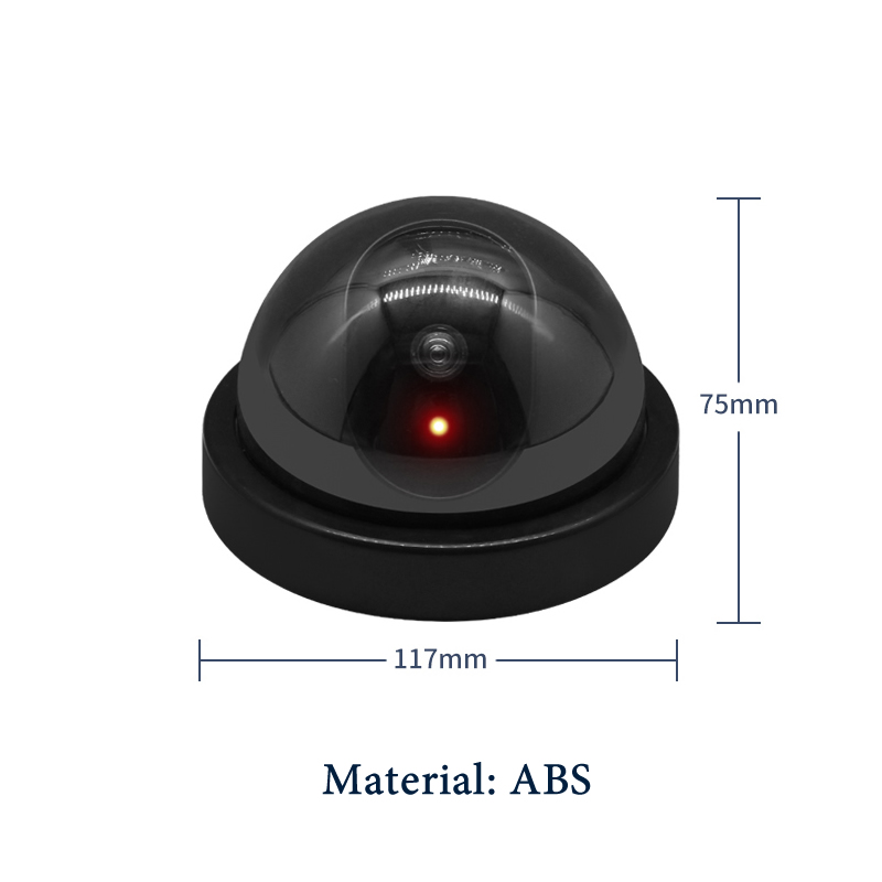 Wireless Black/White Dummy Camera Fake Plastic Dome CCTV Security Camera With Flashing Led Surveillance System Indoor