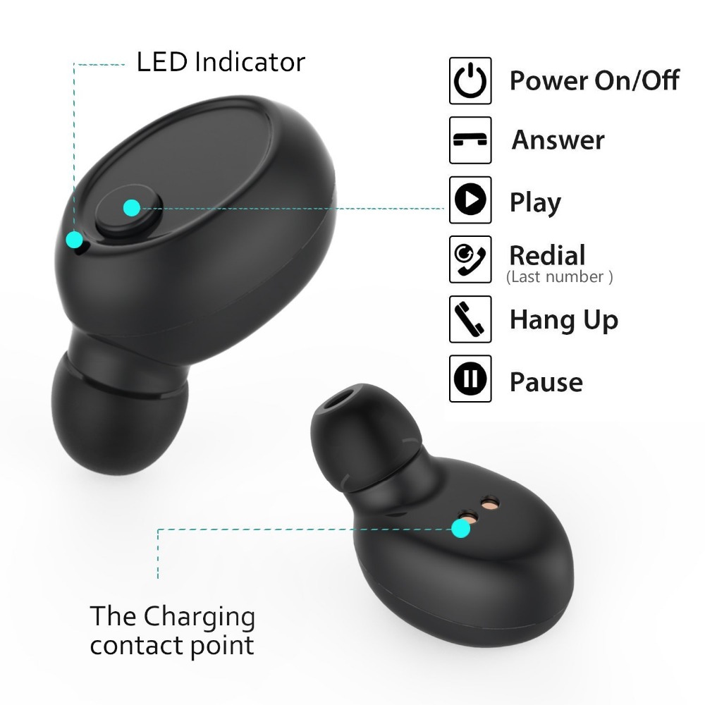 Wireless Bluetooth Earbud Headphone Wireless Bluetooth Earbud Headphone