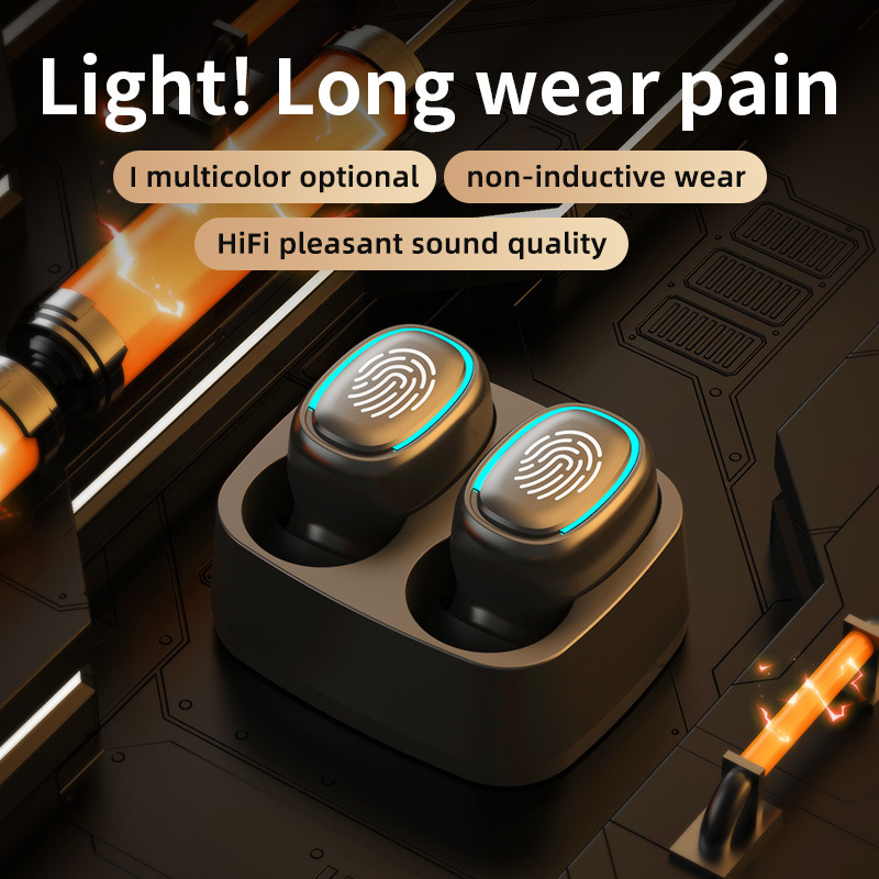 Wireless Bluetooth Headset Touch Light Mini High Quality Earplugs Anti-Sweat HD Sound Quality Stereo Universal Headset Wireless Bluetooth Headset Touch Light Mini High Quality Earplugs Anti-Sweat HD Sound Quality Stereo Universal Headset