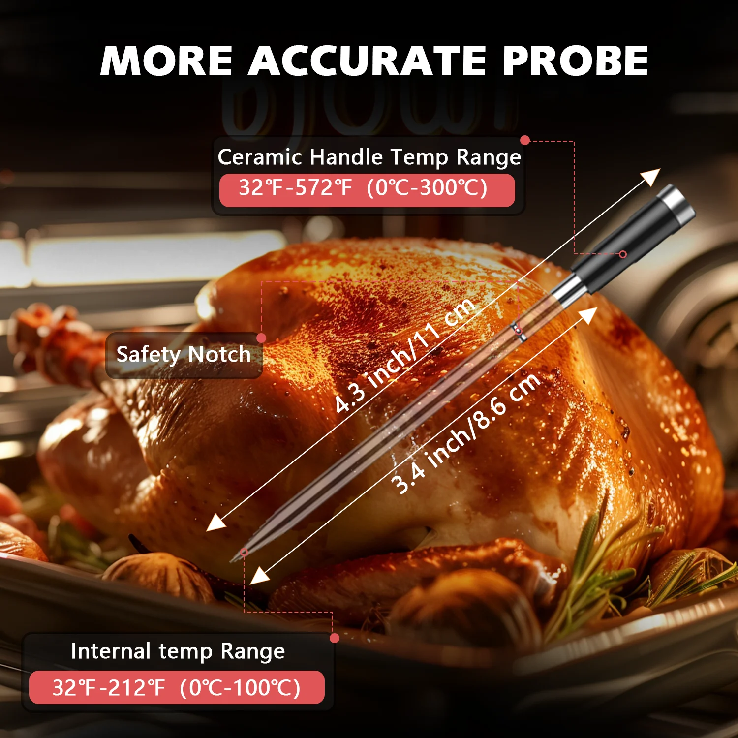 Wireless Bluetooth Meat Thermometer IP67 Waterproof Probes with LCD Screen Booster Rechargeable for Grilling Smoker BBQ Wireless Bluetooth Meat Thermometer IP67 Waterproof Probes with LCD Screen Booster Rechargeable for Grilling Smoker BBQ