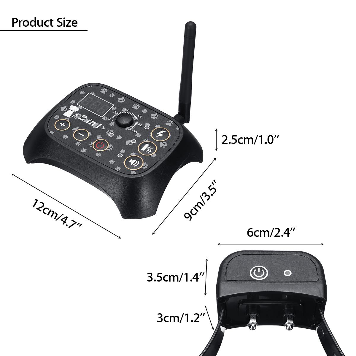 Wireless Dog Fence Collar and Controller Wireless Dog Fence Collar and Controller