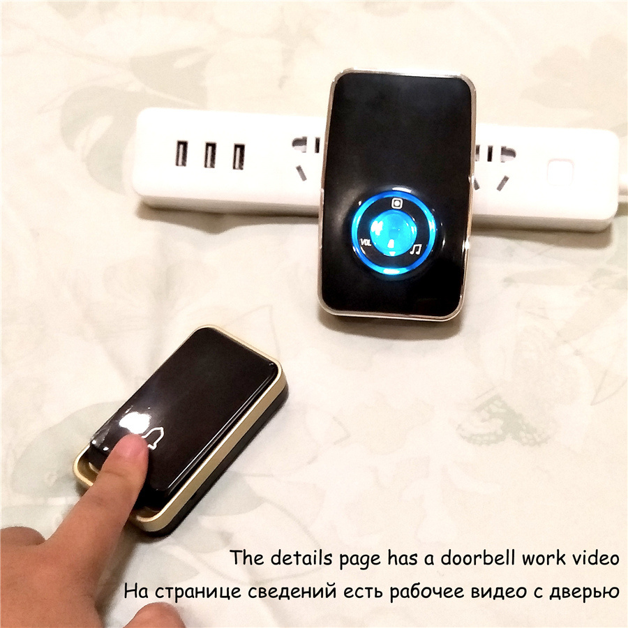 Wireless Doorbell with Night Light Sensor Wireless Doorbell with Night Light Sensor