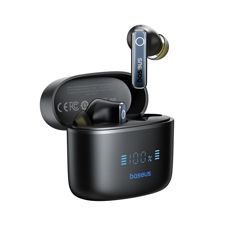 Wireless Earphones 50dB Noise Reduction 65Hrs Long Playtime Bluetooth 5.3 Earbuds 6 Mics AI Call Clear Big Bass