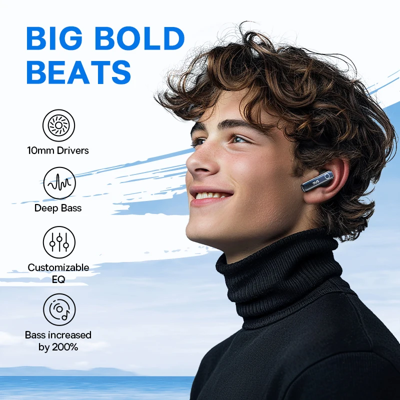 Wireless Earphones 50dB Noise Reduction 65Hrs Long Playtime Bluetooth 5.3 Earbuds 6 Mics AI Call Clear Big Bass Wireless Earphones 50dB Noise Reduction 65Hrs Long Playtime Bluetooth 5.3 Earbuds 6 Mics AI Call Clear Big Bass