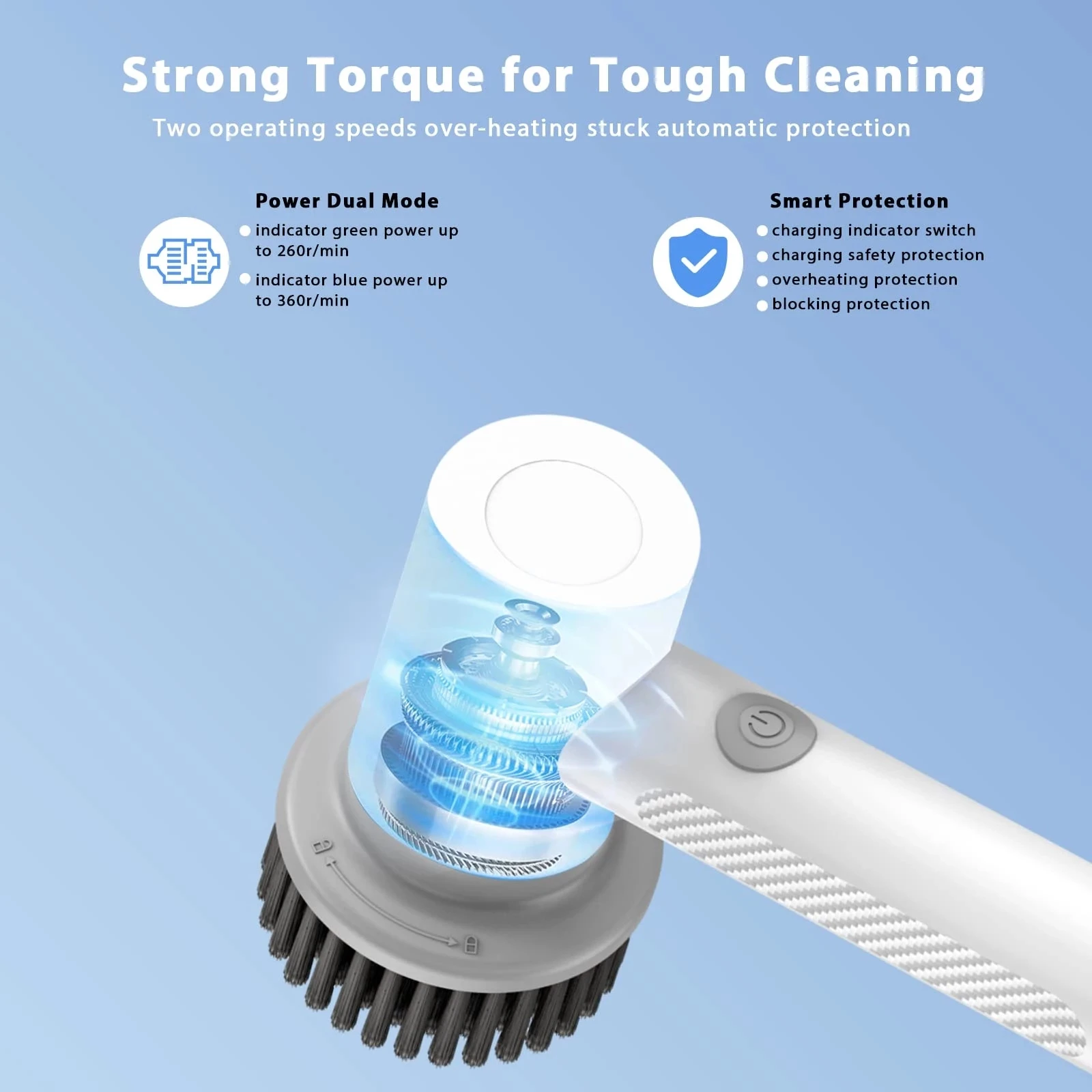 Wireless Electric Cleaning Brush Housework Kitchen Dishwashing Brush Bathtub Tile Professional Cleaning Brush Labor Wireless Electric Cleaning Brush Housework Kitchen Dishwashing Brush Bathtub Tile Professional Cleaning Brush Labor