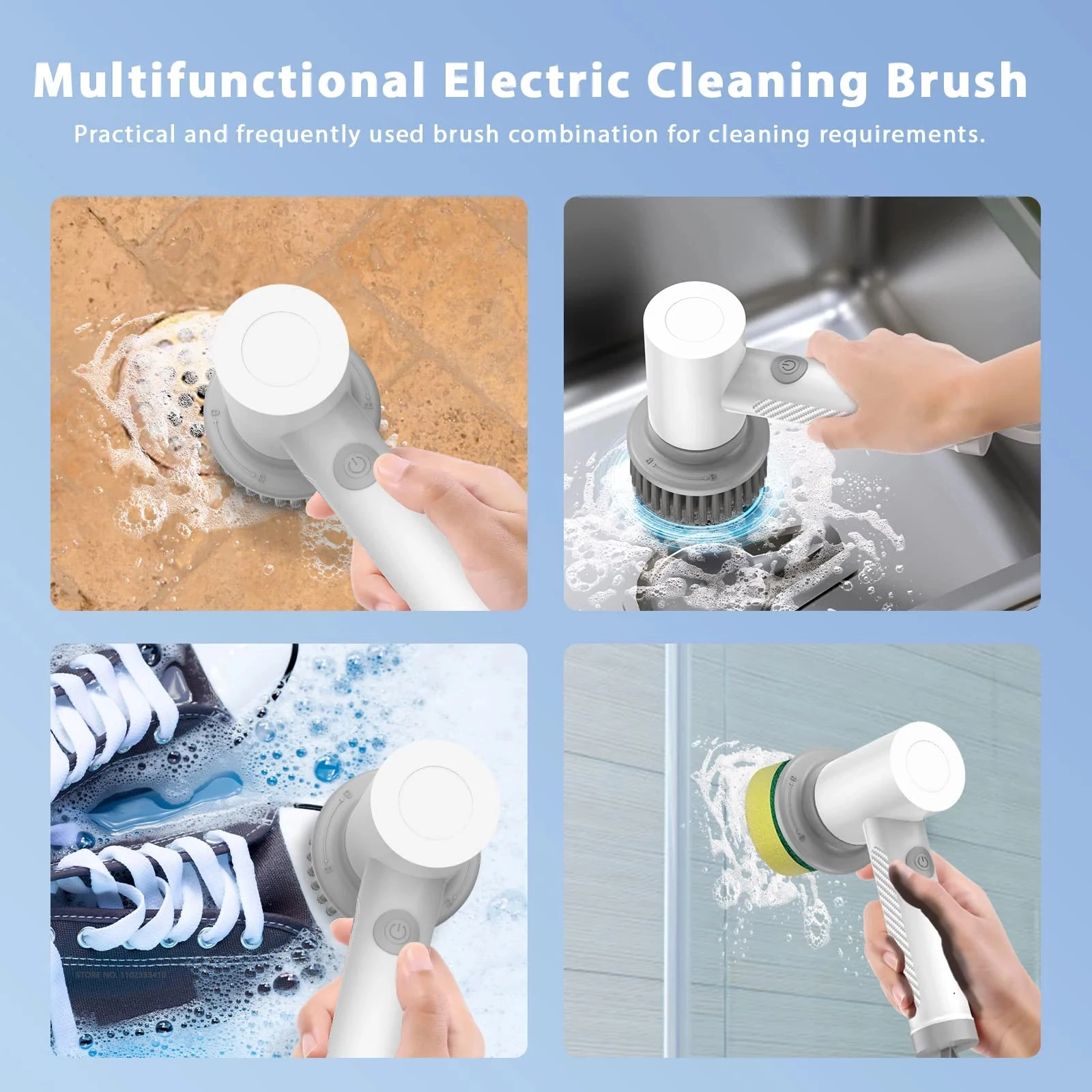 Wireless Electric Cleaning Brush Housework Kitchen Dishwashing Brush Bathtub Tile Professional Cleaning Brush Labor Wireless Electric Cleaning Brush Housework Kitchen Dishwashing Brush Bathtub Tile Professional Cleaning Brush Labor