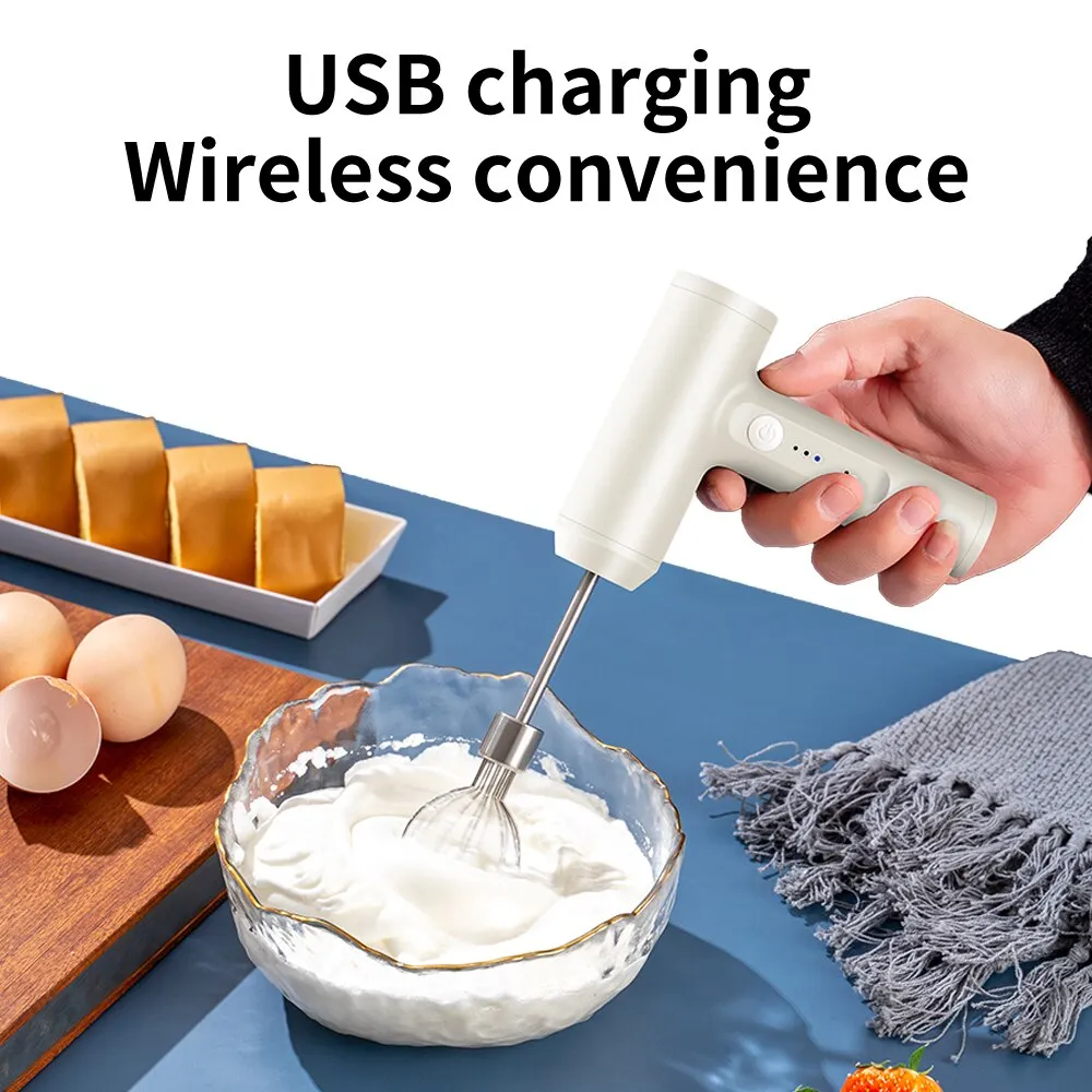 Wireless Electric Food Mixer Portable 3 Speeds Egg Beater Baking Dough Cake Cream Mixer Kitchen Tools Wireless Electric Food Mixer Portable 3 Speeds Egg Beater Baking Dough Cake Cream Mixer Kitchen Tools
