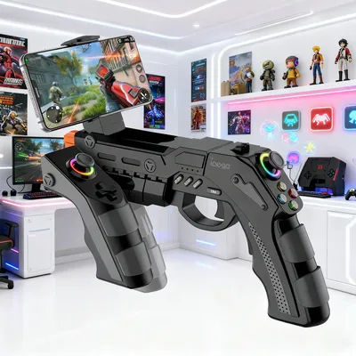 Wireless Game Gun PG-9257 for PS4/PS3/Android/iOS/Switch/PC with Gyro,Vibration,Rapid Fire&RGB Lighting Wireless Game Gun PG-9257 for PS4/PS3/Android/iOS/Switch/PC with Gyro,Vibration,Rapid Fire&RGB Lighting