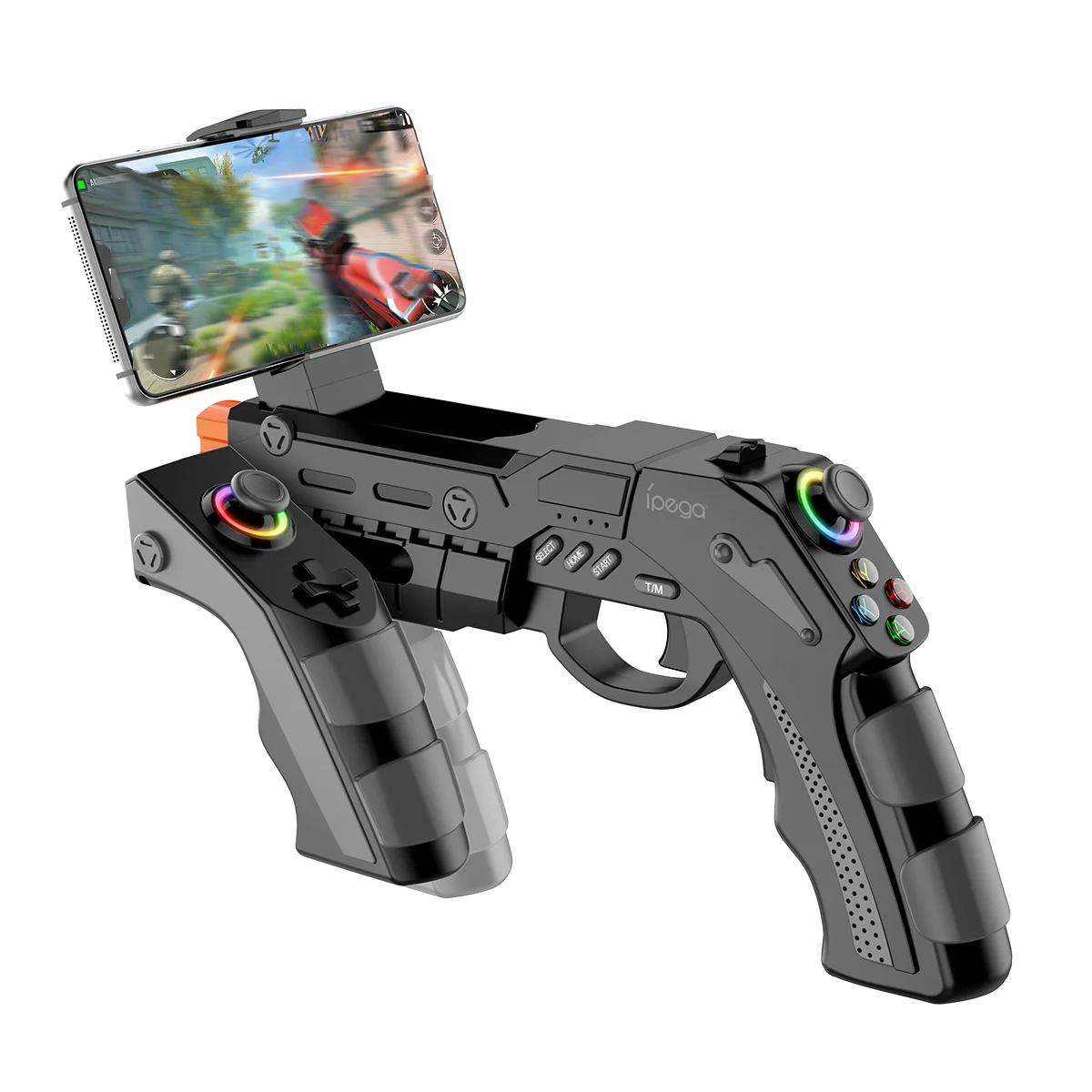 Wireless Game Gun PG-9257 for PS4/PS3/Android/iOS/Switch/PC with Gyro,Vibration,Rapid Fire&RGB Lighting Wireless Game Gun PG-9257 for PS4/PS3/Android/iOS/Switch/PC with Gyro,Vibration,Rapid Fire&RGB Lighting