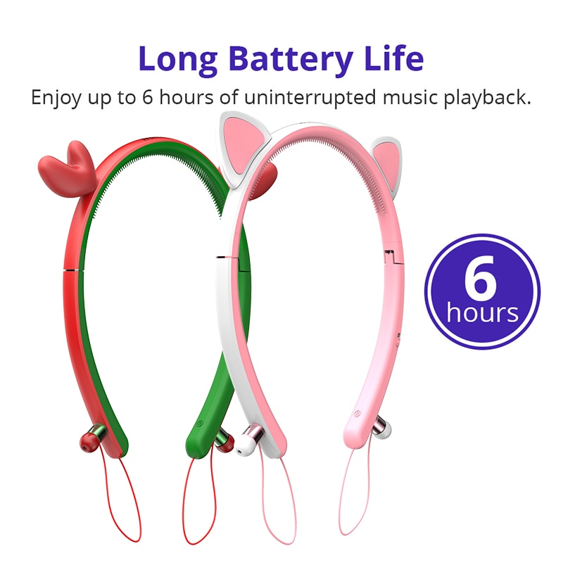 Wireless Girls Headphones Cute Bunny Ears Wireless Girls Headphones Cute Bunny Ears