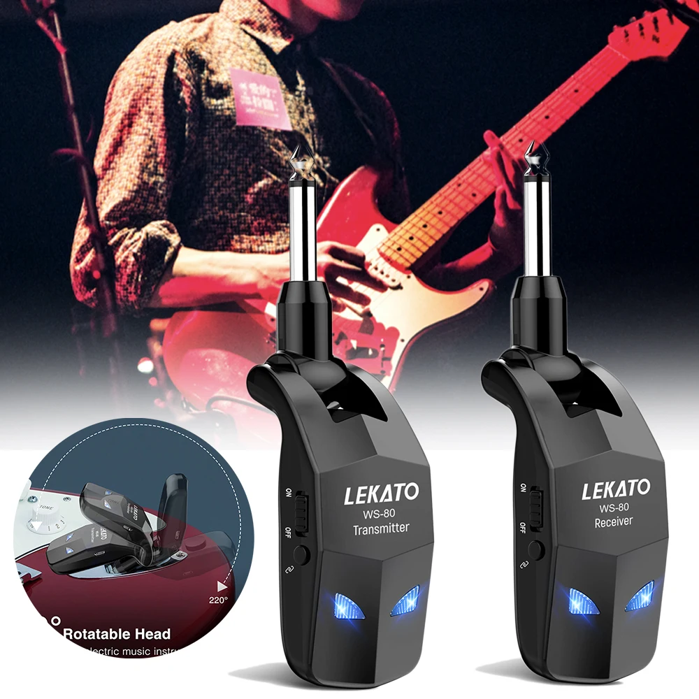 Wireless Guitar System 2.4Ghz Guitar Transmitter Receiver For Electric Guitar Wireless Transmitter Built-In Rechargeable Wireless Guitar System 2.4Ghz Guitar Transmitter Receiver For Electric Guitar Wireless Transmitter Built-In Rechargeable