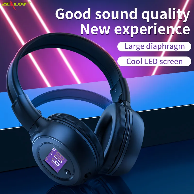 Wireless Headphones fm Radio Over Ear Bluetooth Stereo Earphone Headset for Computer Phone,Support TF card,AUX Wireless Headphones fm Radio Over Ear Bluetooth Stereo Earphone Headset for Computer Phone,Support TF card,AUX