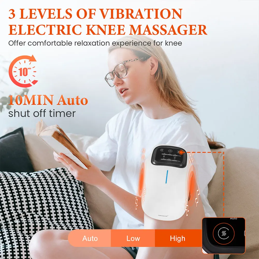 Wireless Knee Massager LED Touch Button Displays Type C Interface Charge Three Heating Modes Knee Fatigue and Pain Wireless Knee Massager LED Touch Button Displays Type C Interface Charge Three Heating Modes Knee Fatigue and Pain