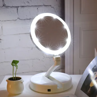 Wireless Makeup Vanity Mirror with LED Lights Wireless Makeup Vanity Mirror with LED Lights