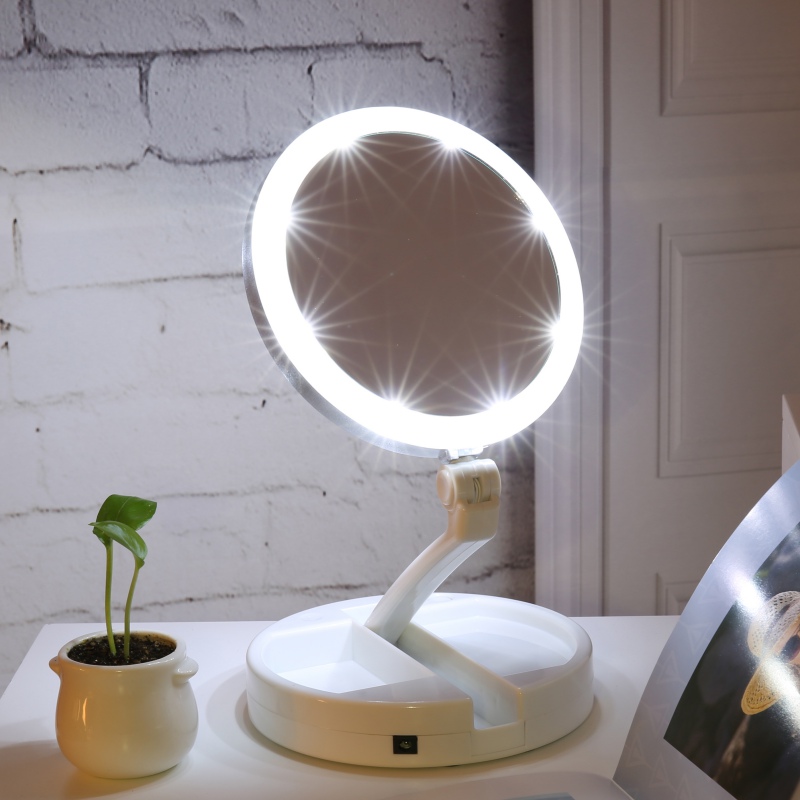 Wireless Makeup Vanity Mirror with LED Lights Wireless Makeup Vanity Mirror with LED Lights